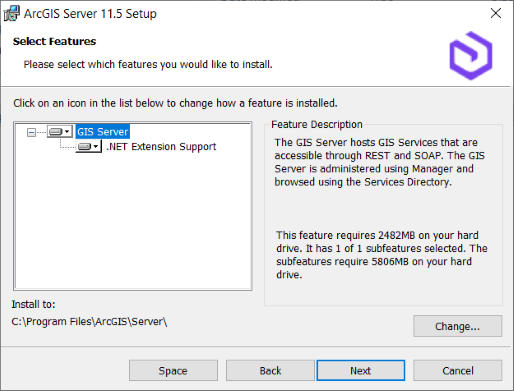 ArcGIS Server Select Features pane ArcGIS Server Select Features pane