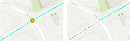 Split a line at one point to create two lines Split a line at one point to create two lines