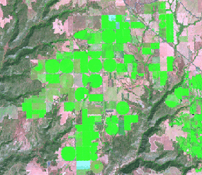Landsat 7,4,3 band combination Landsat 7,4,3 band combination